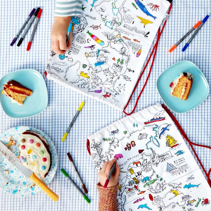 Colour-in World Map Backpack