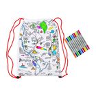 Colour-in World Map Backpack