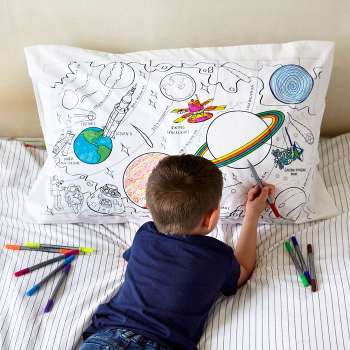 Colour-in Space Explorer Pillowcase