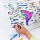 Colour-in World Map Pillowcase