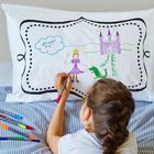 Colour-in Doodle Notebook Pillowcase