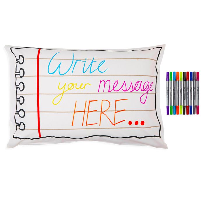 Colour-in Doodle Notebook Pillowcase