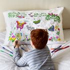 Colour-in Butterfly Pillowcase
