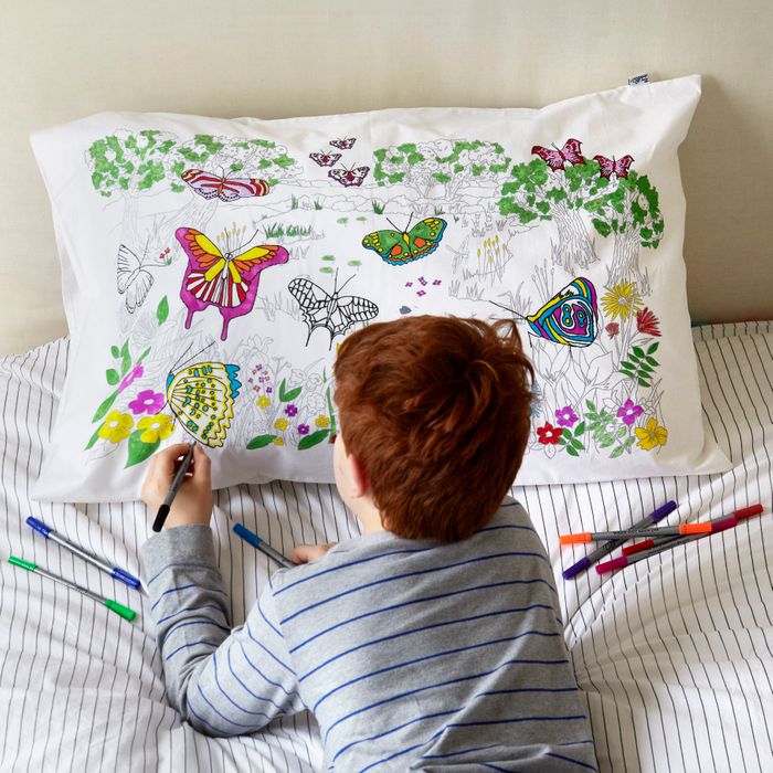 Colour-in Butterfly Pillowcase