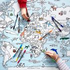 Colour-in World Map Tablecloth