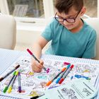 Colour-in Working Wheels Placemat to Go
