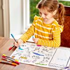 Colour-in World Map Placemat to Go