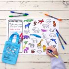 Colour-in World Map Placemat to Go