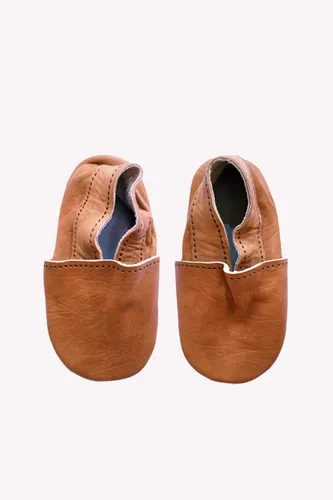 Baby Leather Babouche | Toffee
