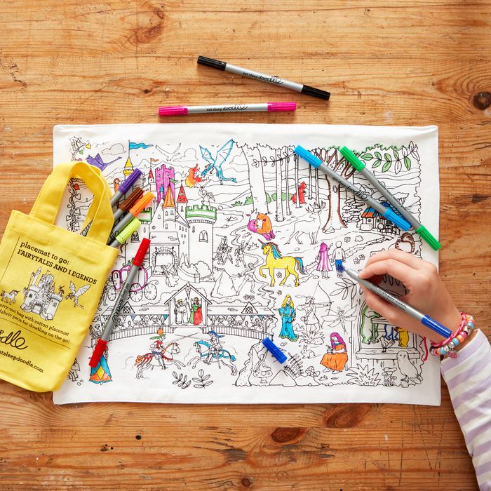 Colour-in Fairytales and Legends Placemat to Go