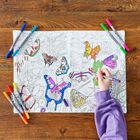 Colour-in Butterfly Placemat to Go