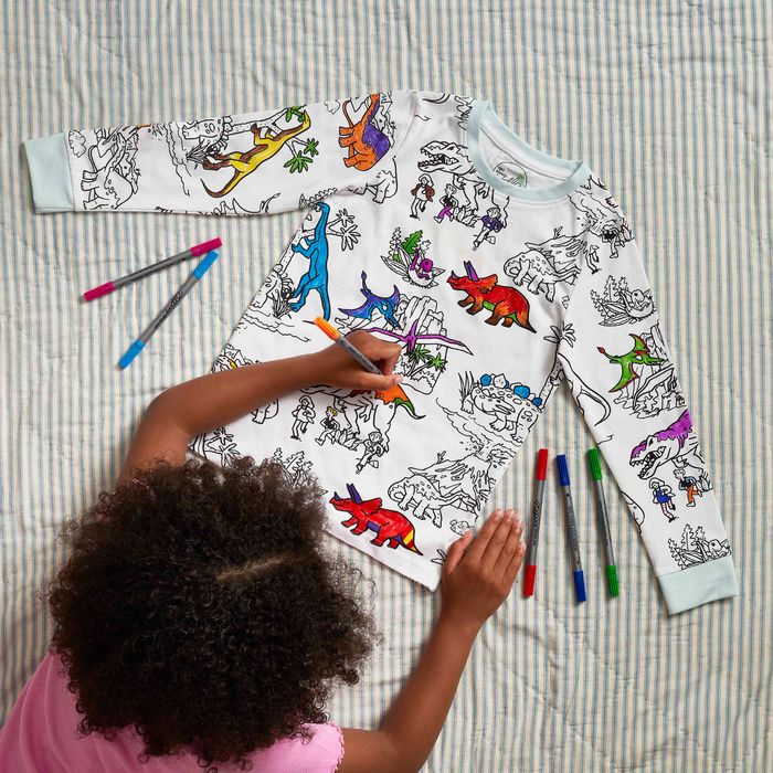 Colour-in Dinosaur Pyjamas