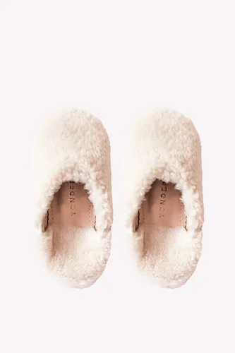 Junior Sheepskin Slippers | Cream