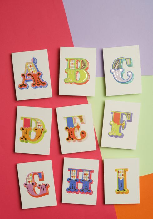 Roll Up Alphabet Cards