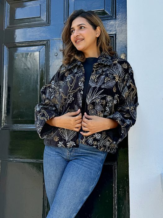 Velvet Open Jacket