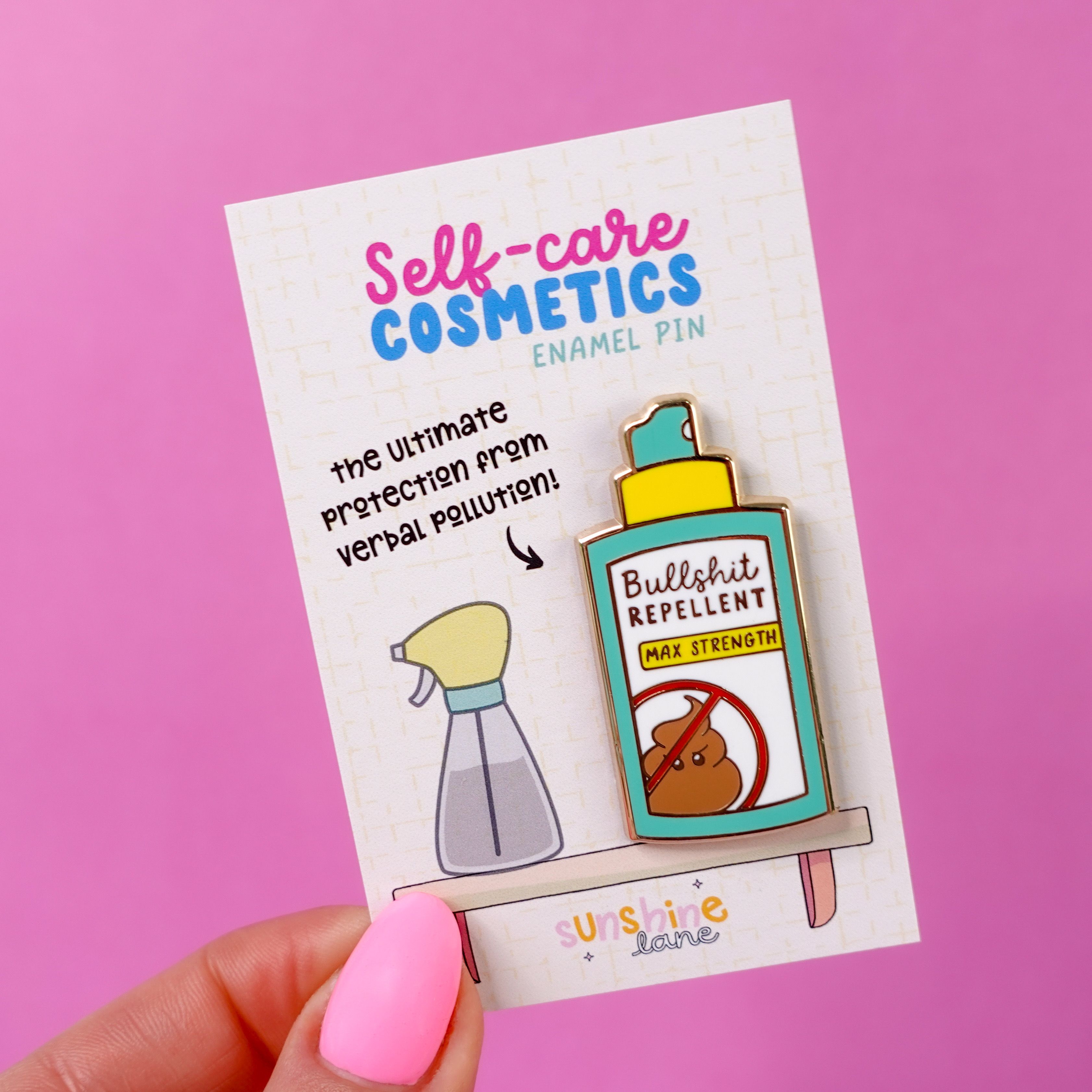 Bullshit Repellent Enamel Pin