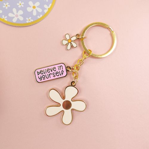 Believe in Yourself Enamel keyring