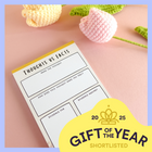 Thoughts vs Facts notepad - challenge negative thoughts