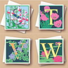 The Plant Alphabet Range of Greetings Cards