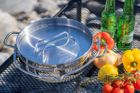 Light stainless steel Dutch oven by Yamatani Industry