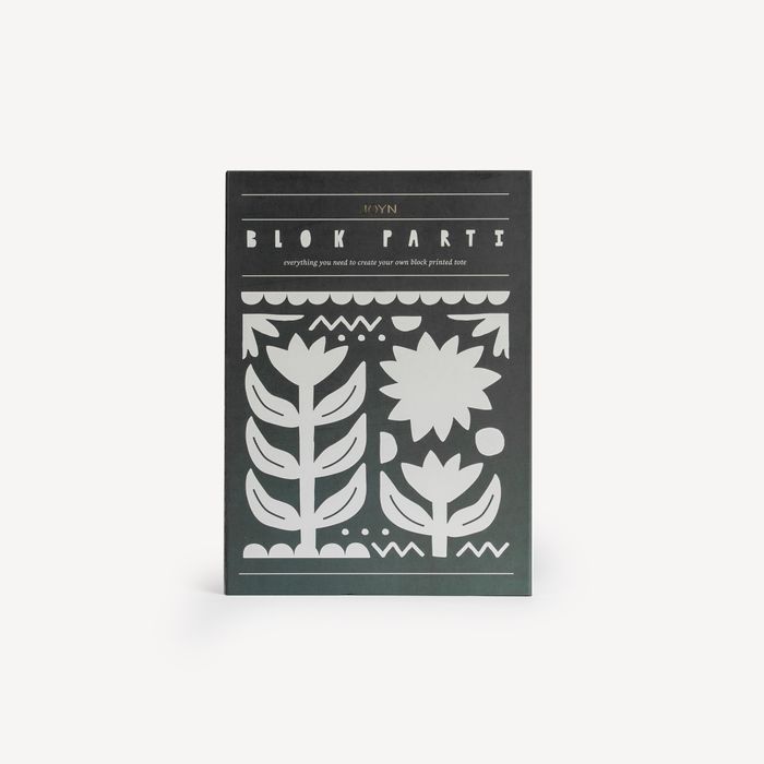 Block Printing Kit - Tulip Print Tote Bag