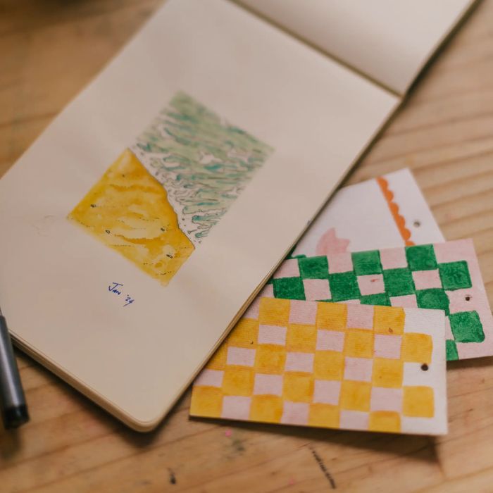Block Printing Kit - Tulip Print Stationery Set