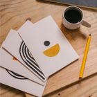 Block Printing Kit - Abstract Print Stationery Set