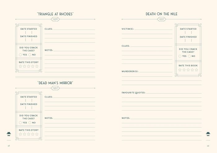 Agatha Christie Reading Tracker : Read, Solve, Record