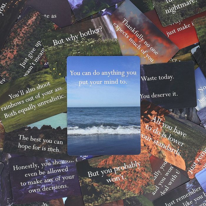 Disappointing Affirmations: The Game : Life isn't a game. At least not one you can win.