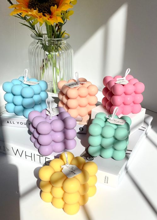 Spring/Summer Bubble Candles - Unscented