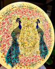 Peacocks and Lemons Placemat (Yellow)