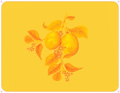 Lemons Placemat/Table mat (Yellow)