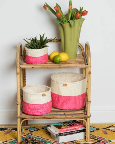 Colour Block Sisal Baskets