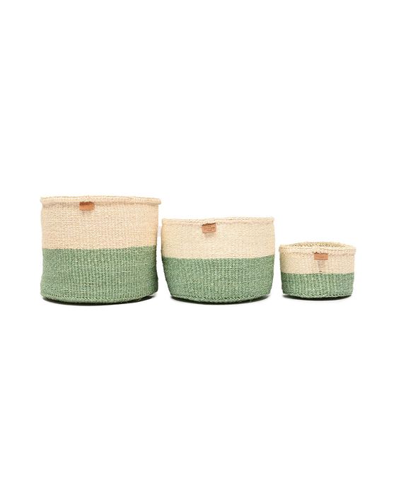 Colour Block Sisal Baskets