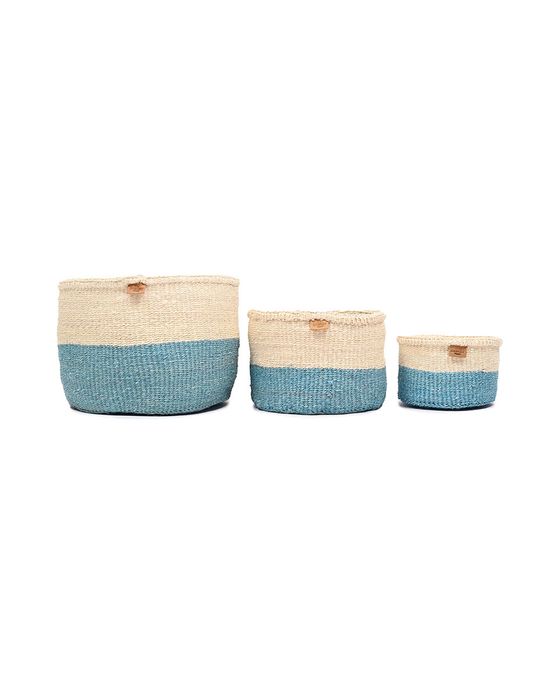 Colour Block Sisal Baskets