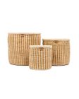 Colourful Striped Sisal Baskets