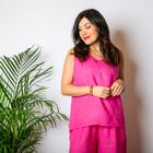 Sleeveless Linen Vest Top