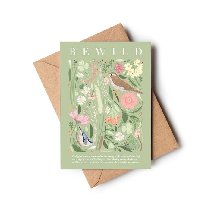 Rewild Spring Greetings Card