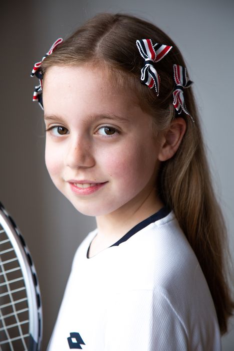 Lauren Bow Pair - Blue, White and Red