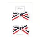 Lauren Bow Pair - Blue, White and Red