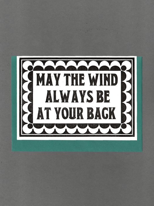 May The Wind Always Be At Your Back Card