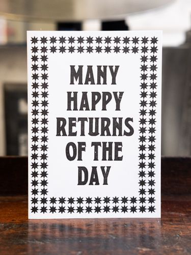 Many Happy Returns of the Day Card