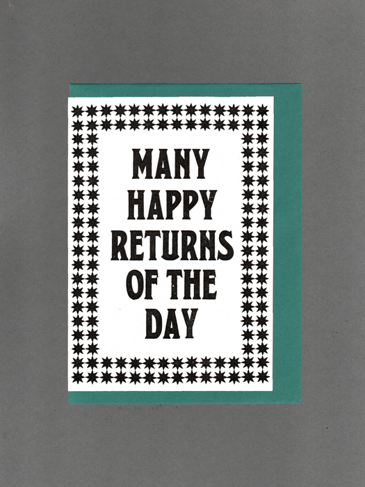 Many Happy Returns of the Day Card Top Drawer