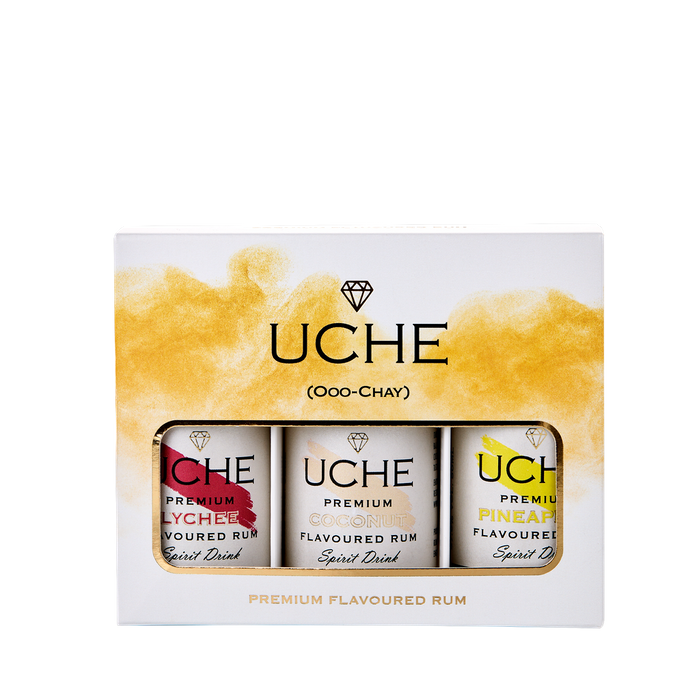 Uche Premium Rum Limited Edition Gift Set 3 x 50mL