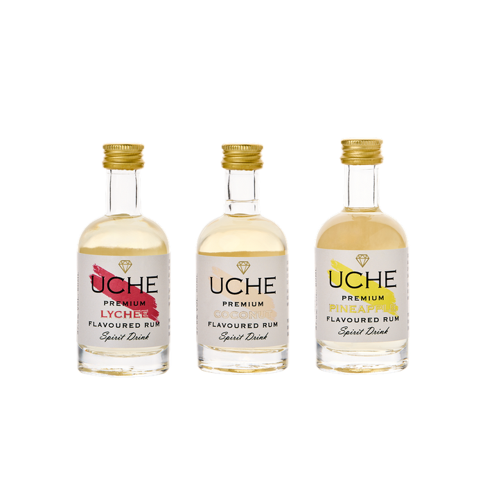 Uche Premium Rum Limited Edition Gift Set 3 x 50mL