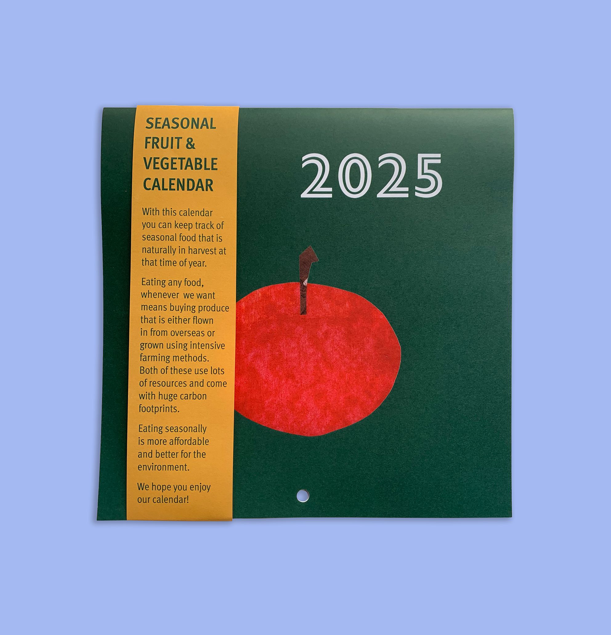 SEASONAL FRUIT AND VEGETABLES WALL CALENDAR