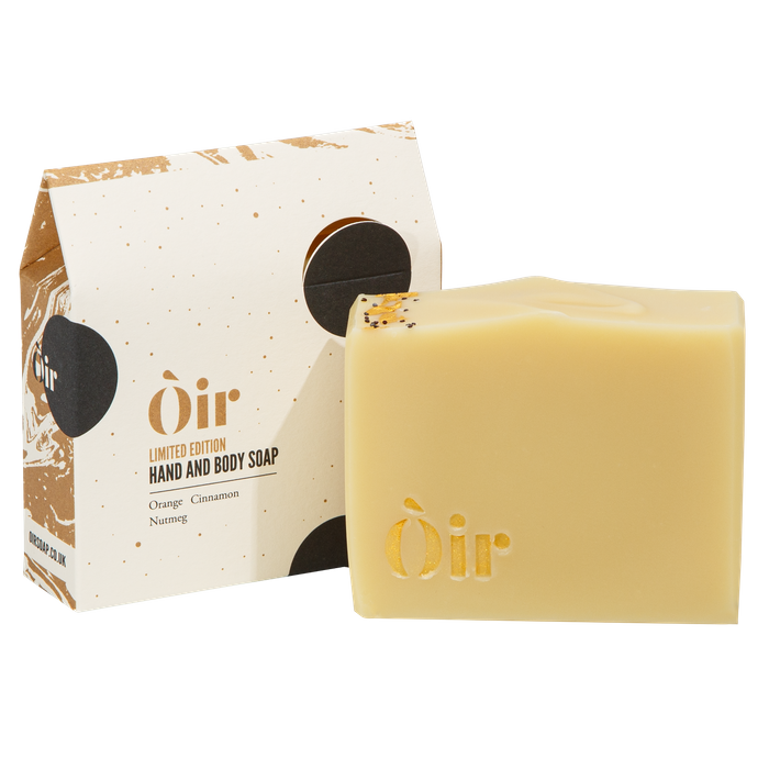 Limited edition Christmas scent - orange, cinnamon, nutmeg hand and body soap