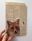 New - Fox Dictionary Art Notebook