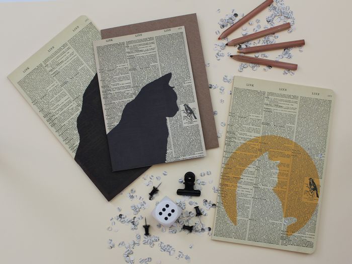 Dictionary Art Notebooks Collection