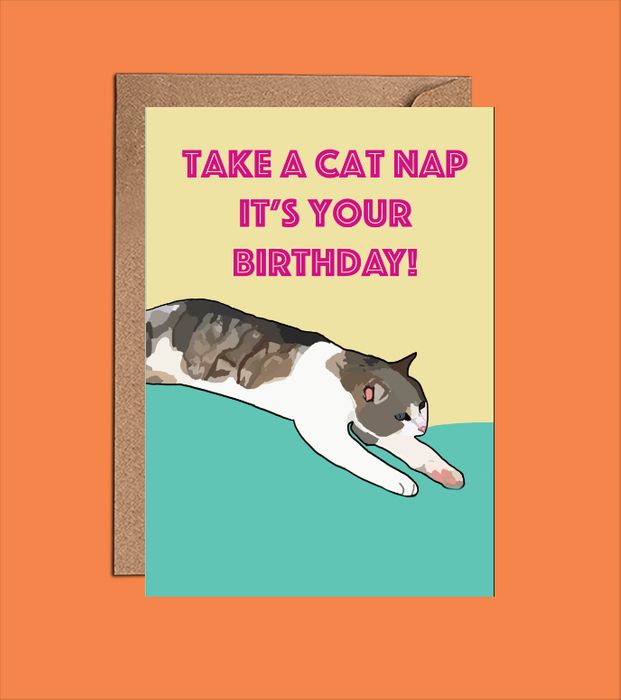 My sister's cats - Cute birthday cards with cats